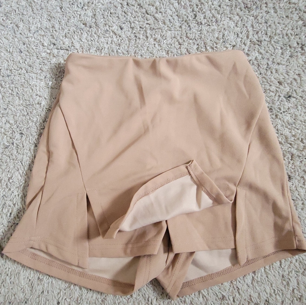 Women's Tan Shorts - Picture 2 of 3